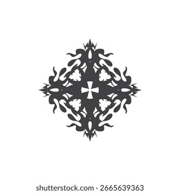 Vector de Plantilla abstracto del tatuaje tribal