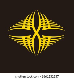 tribal tattoo arm design vector pattern, celtic sleeve background, shoulder art elements celtic swirls vector designs symmetrical sketch