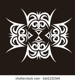 Tribal-Tätowier-Arm-Design-Vektorillustration-Muster, keltisch ärmeliger Hintergrund, Schulterkunst Elemente keltische wirbelnde Vektorillustration entwirft symmetrische Skizze