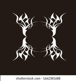 Tribal-Tätowier-Arm-Design-Vektorillustration-Muster, keltisch ärmeliger Hintergrund, Schulterkunst Elemente keltische wirbelnde Vektorillustration entwirft symmetrische Skizze