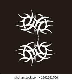 diseño de brazos de tatuaje tribal patrón vectorial, fondo de manga celta, elementos de hombro giratorio celta vectorial diseños simétricos