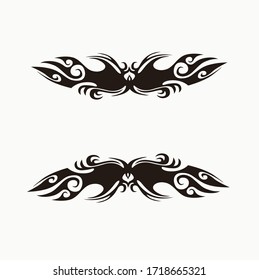 tribal tattoo arm design vector pattern, celtic sleeve background, shoulder art elements celtic swirls vector designs symmetrical sketch