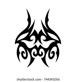 Tribal tattoo art design.Abstract tribal tattoo pattern