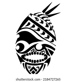 Elemento de diseño tribal tatuaje azteca