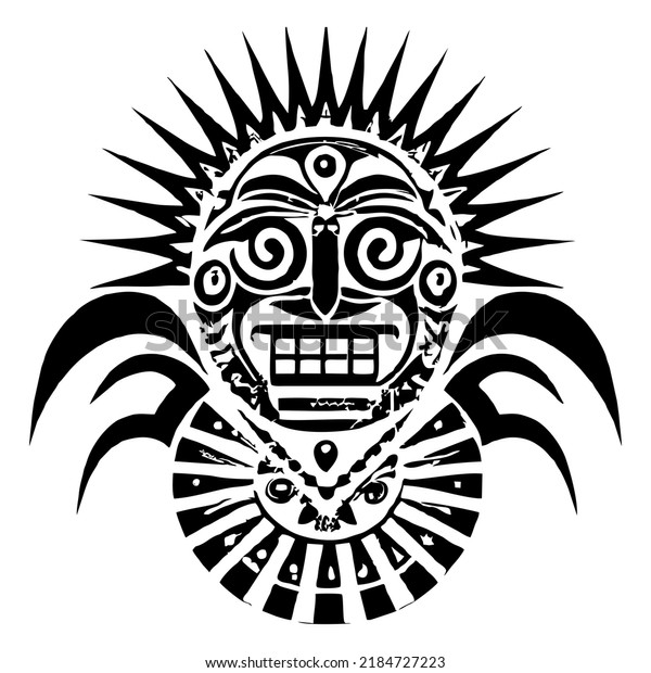 Tribal Tattoo Aztec Design Element Stock Vector (Royalty Free ...