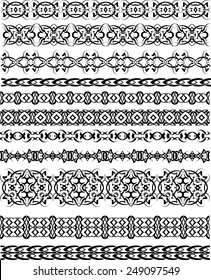 Tribal Tattoo Border Seamless Design