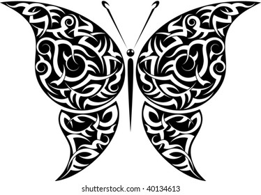 Tribal tattoo Butterfly