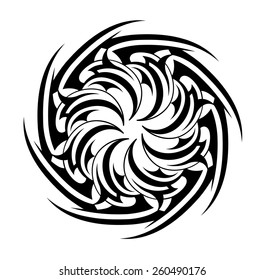 Tribal Tattoo Circle Shape