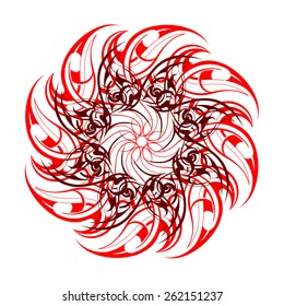 Tribal tattoo circle shape