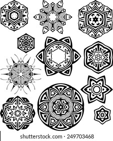 Tribal Tattoo Circular Vector Art 