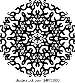 Tribal Tattoo Circular Vector Art 