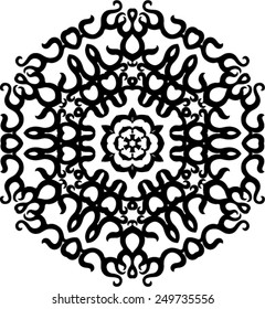 Arte de vectores circulares de tatuajes tribales 