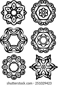 Tribal Tattoo Circular Vector Art 
