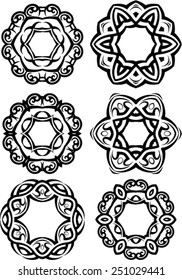 Tribal Tattoo Circular Vektorgrafik 