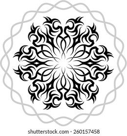 Tribal Tattoo Circular Vektorgrafik 