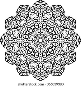 Tribal Tattoo Circular Vector Art