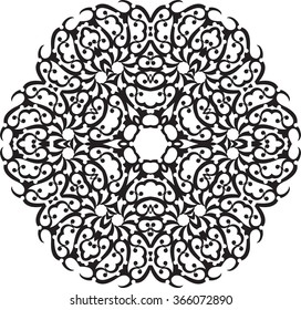 Tribal Tattoo Circular Vektorgrafik