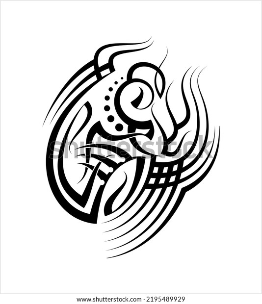 Tribal Tattoo, Creative Body Decoration\
Vector Art Illustration