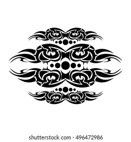Tribal Tattoo Cross Vector Illustration