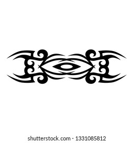 tribal tattoo design band ornament vector, tattoo decorative pattern border