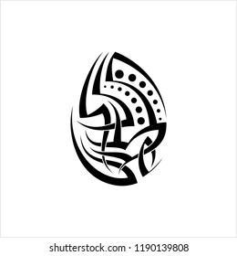 Tribal Tattoo Design Creative Vector Art Illustration