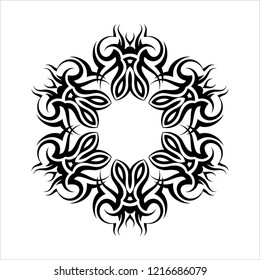Tribal Tattoo Design Creative Vector Art Illustration