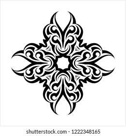 Tribal Tattoo Design Creative Vector Art Illustration