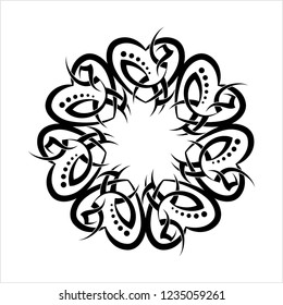 Tribal Tattoo Design Creative Vector Art Illustration