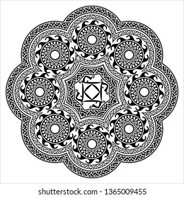 Desenho de tatuagem tribal ilustração de arte vetorial criativa