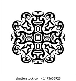 Tribal Tattoo Design Creative Vector Art Illustration