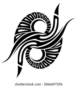 Elemento de diseño de tatuaje tribal para su diseño