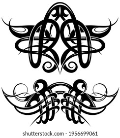 Tribal Tattoo Design Elements Set