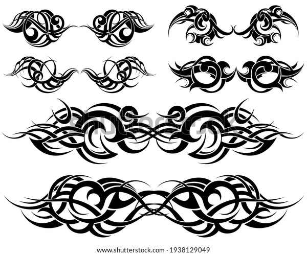 Tribal Tattoo Design Elements\
Set