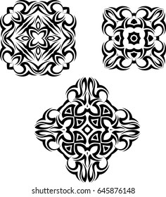 Arte de vectores de diseño de tatuajes tribales