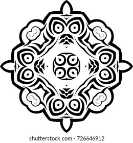 Arte de vectores de diseño de tatuajes tribales