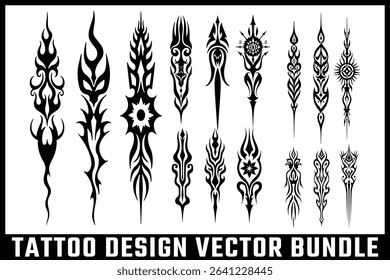 Tribal Tattoo Design Vector Bundle