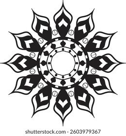 Tribal tattoo design vector illustration with symbols, patterns, and vintage elements for logo and emblem decoration