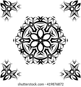 Tribal Tattoo Design Vector Illustration