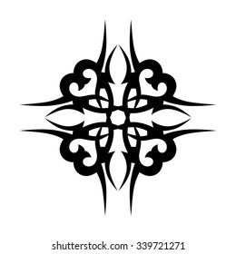 Tribal Tattoo Design Vector Sketch Cross Stock Vector (Royalty Free ...