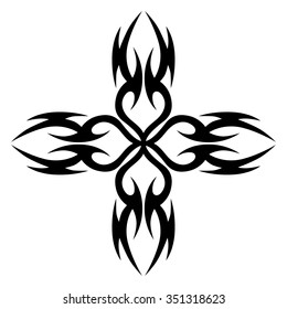 Cross Pattern Tattoo Design Concept Isolated Stock Vector (Royalty Free ...