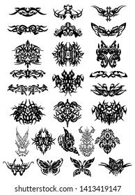 Tribal Tattoo Designs Vector Pack 01