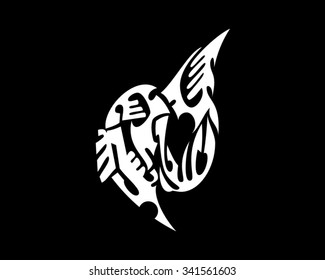 tribal tattoo draw