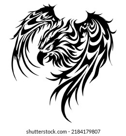 Tribal Tattoo Adler Flug Design