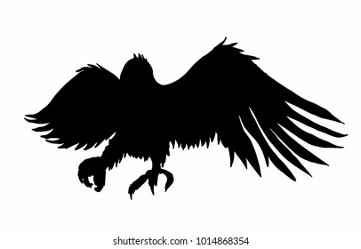 Tribal tattoo eagle graphic design vector art