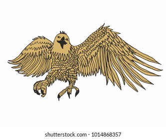 Tribal tattoo eagle graphic design vector art