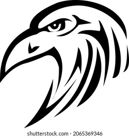 tribal tattoo eagle vector, art design sketch, scroll and swirl stilysh eagle tattoos stencil, eagle art celtic style design pattern.