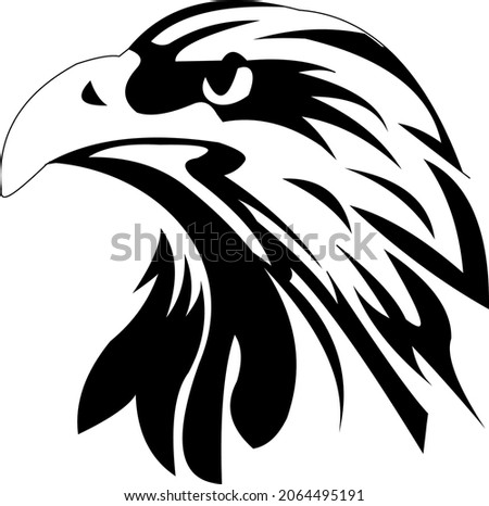 tribal tattoo eagle vector, art design sketch, scroll and swirl stilysh eagle tattoos stencil, eagle art celtic style design pattern.