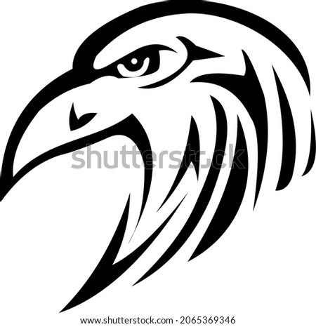 tribal tattoo eagle vector, art design sketch, scroll and swirl stilysh eagle tattoos stencil, eagle art celtic style design pattern.