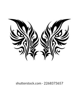 Tribal tattoo element. Very crisp and smooth lines. Vector illustration. 