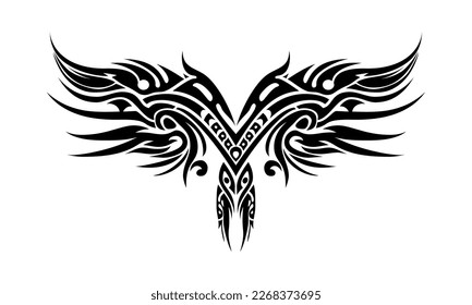 Tribal tattoo element. Very crisp and smooth lines. Vector illustration. 